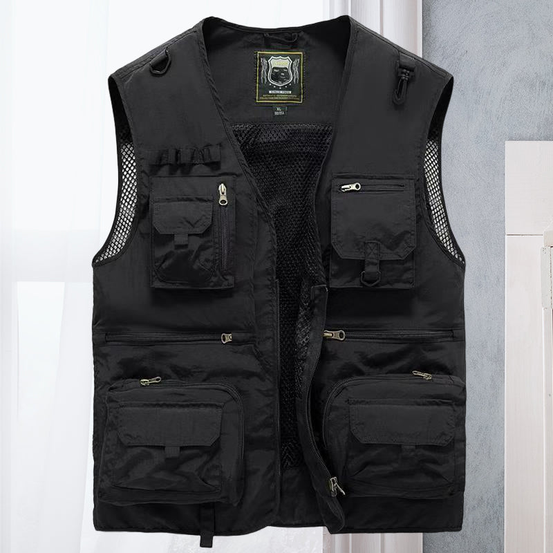 Herren Outdoor Angel und Wander Weste | Mehrere Taschen