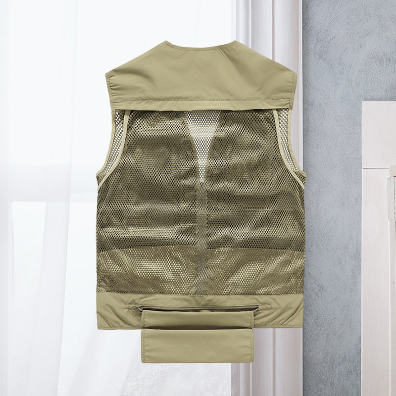 Herren Outdoor Angel und Wander Weste | Mehrere Taschen