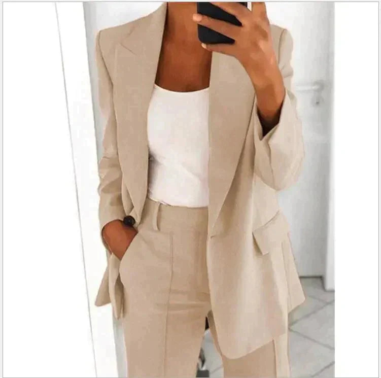 Damen Formell Lässig Hosenanzug | Blazer und Hose
