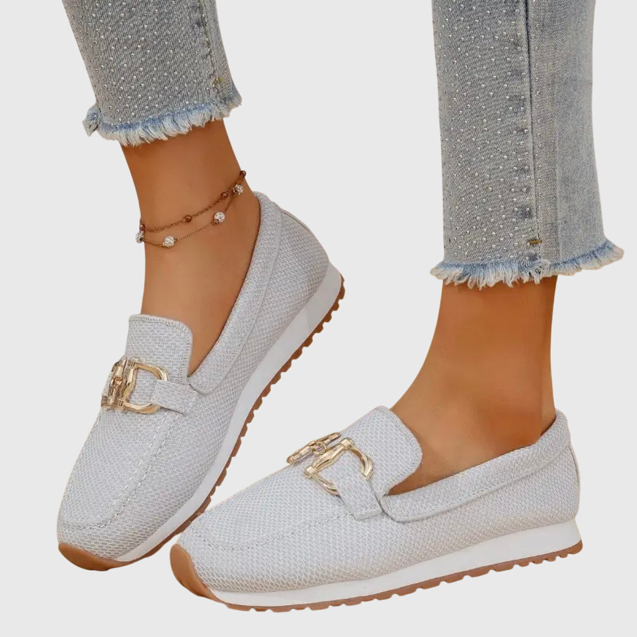 Damen Flache Reinschlüpfen Loafers | Gehen