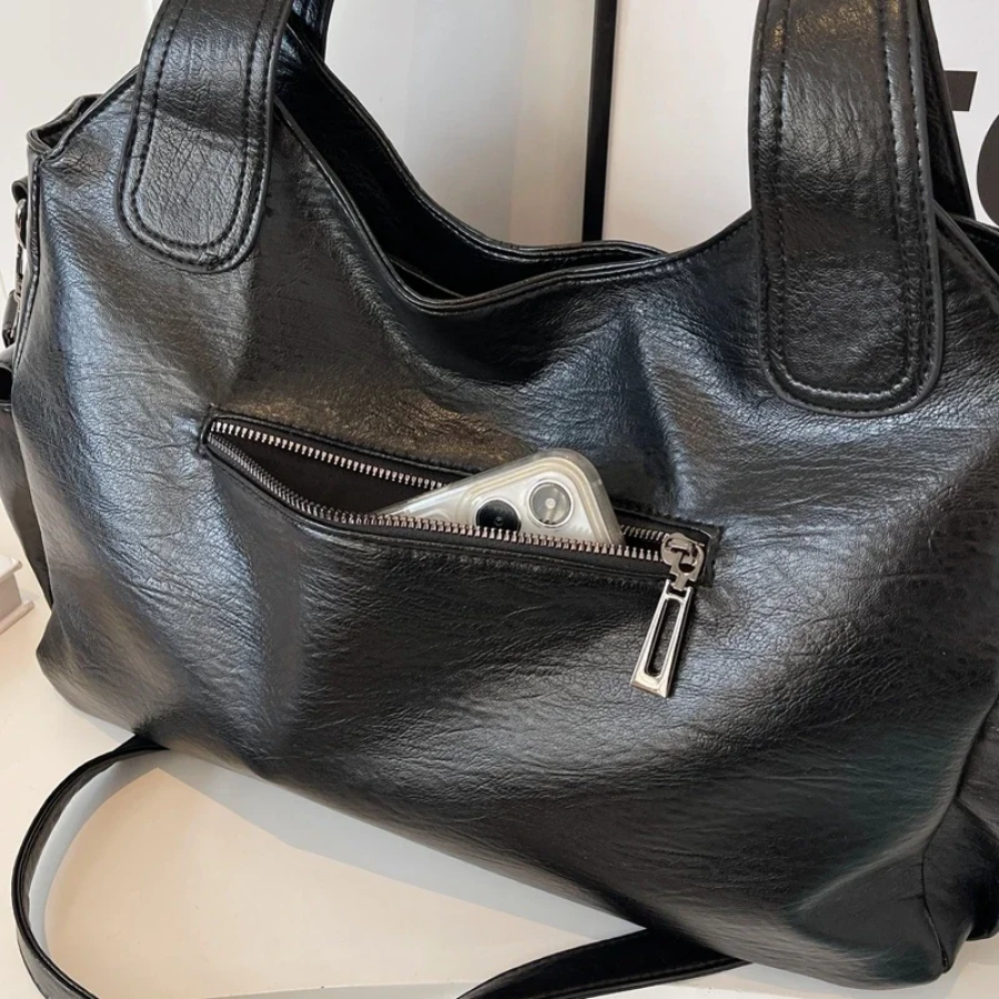 Damen Große Trage Handtasche | mit Optionalem Schultergurt