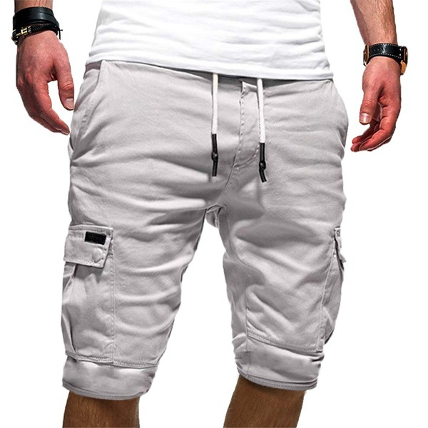 Herren Lässig Cargoshorts mit Kordelzug | Mehrere Taschen