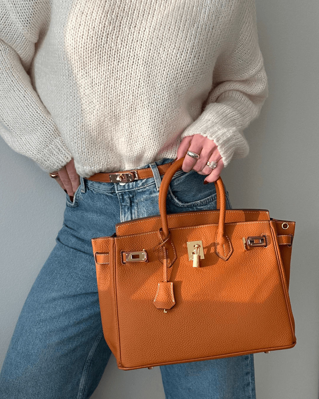 Damen Leder Handtasche | Groß