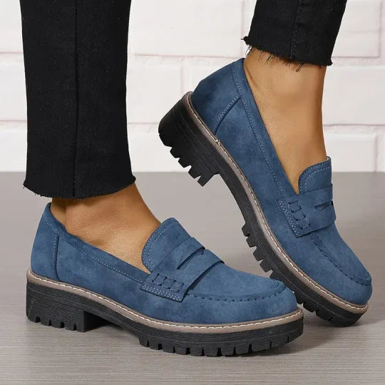 Damen Plateau Loafer | Reinschlüpfen