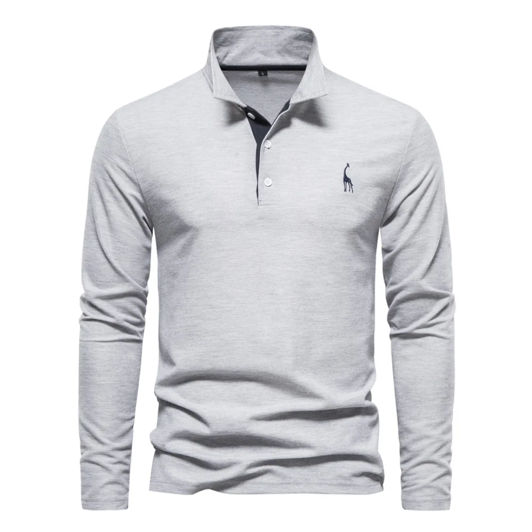 Herren Golf Langarm Polo-Shirt | Lässig