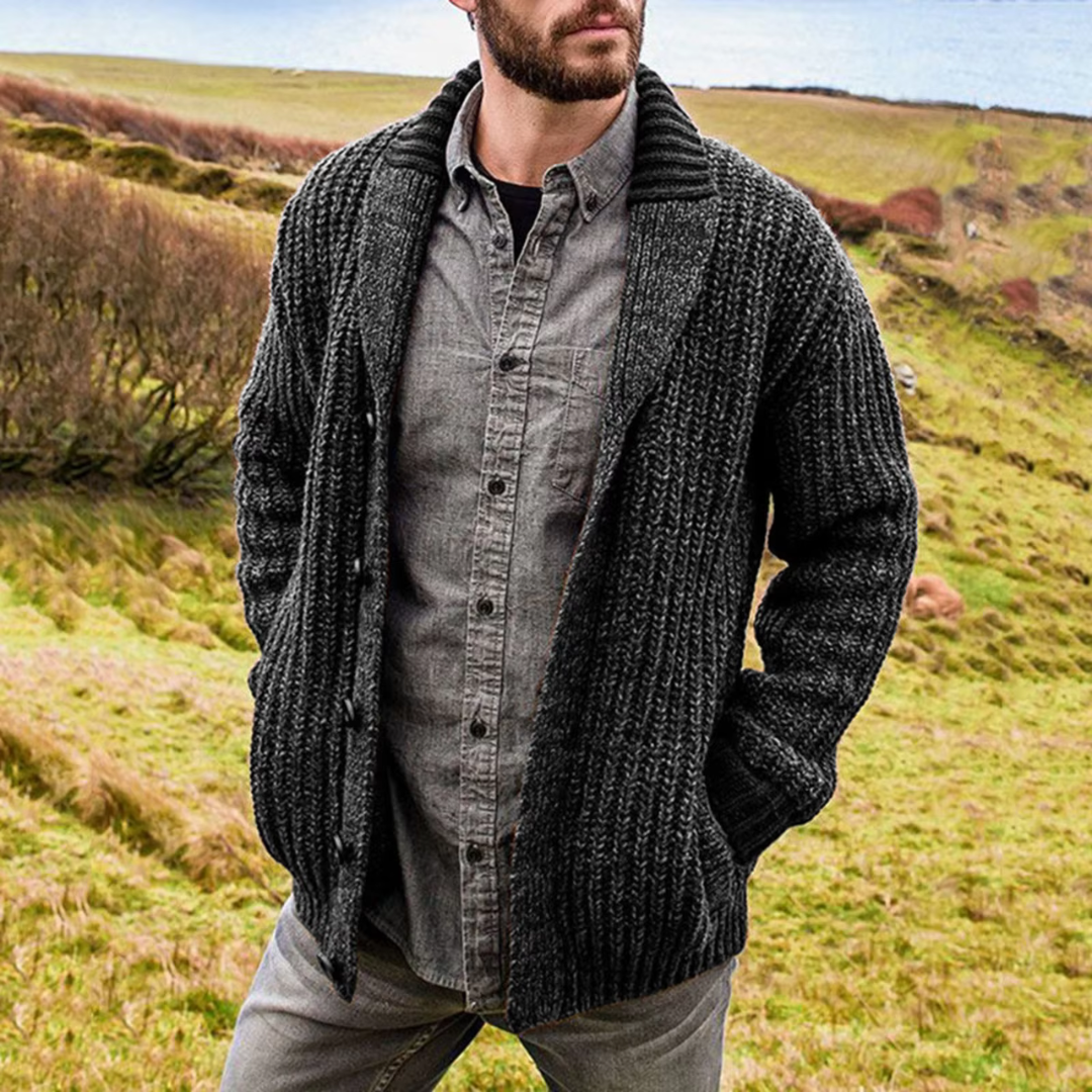 Herren Bequem Strick Cardigan | Weich