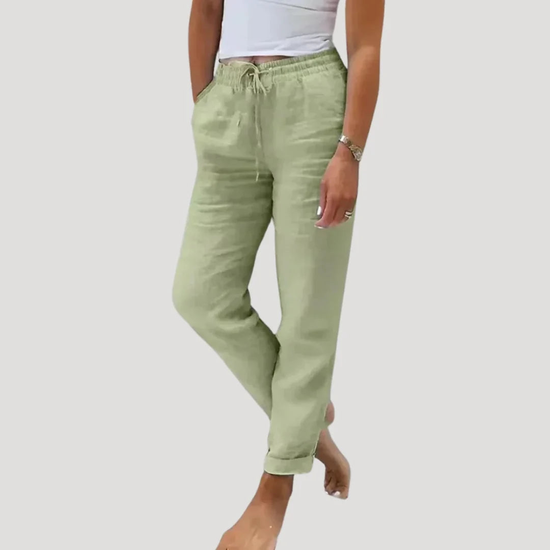 Damen Sommerhose mit Taschen | Gerades Bein