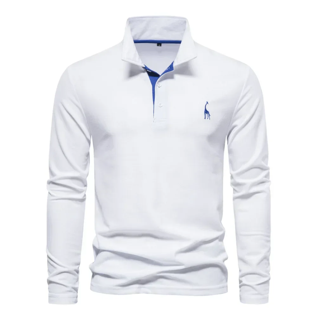 Herren Golf Langarm Polo-Shirt | Lässig