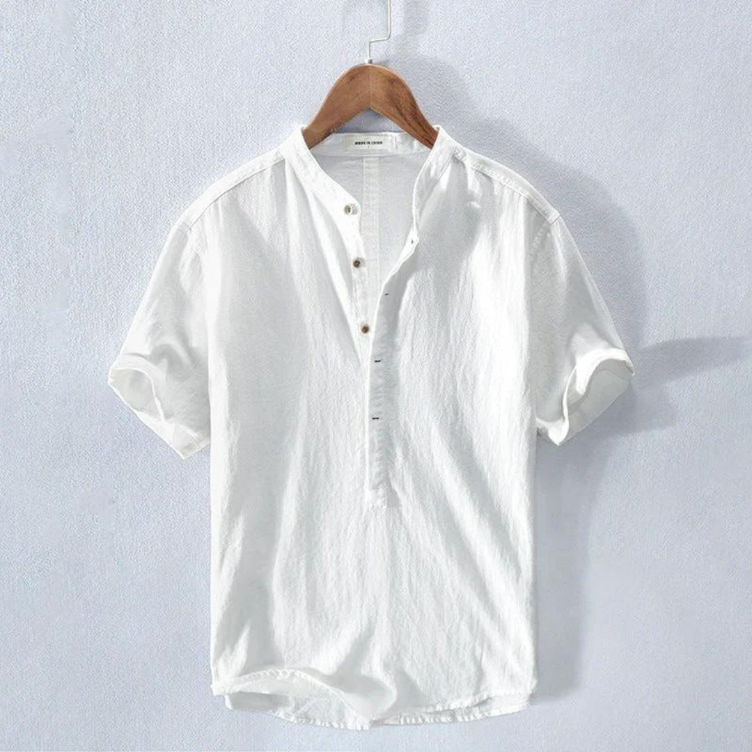 Herren Sommer Leinen Hemd | Kurzarm