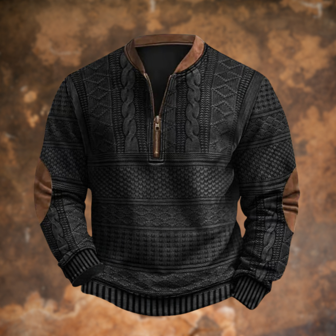 Herren Kurz Pullover | Zipper