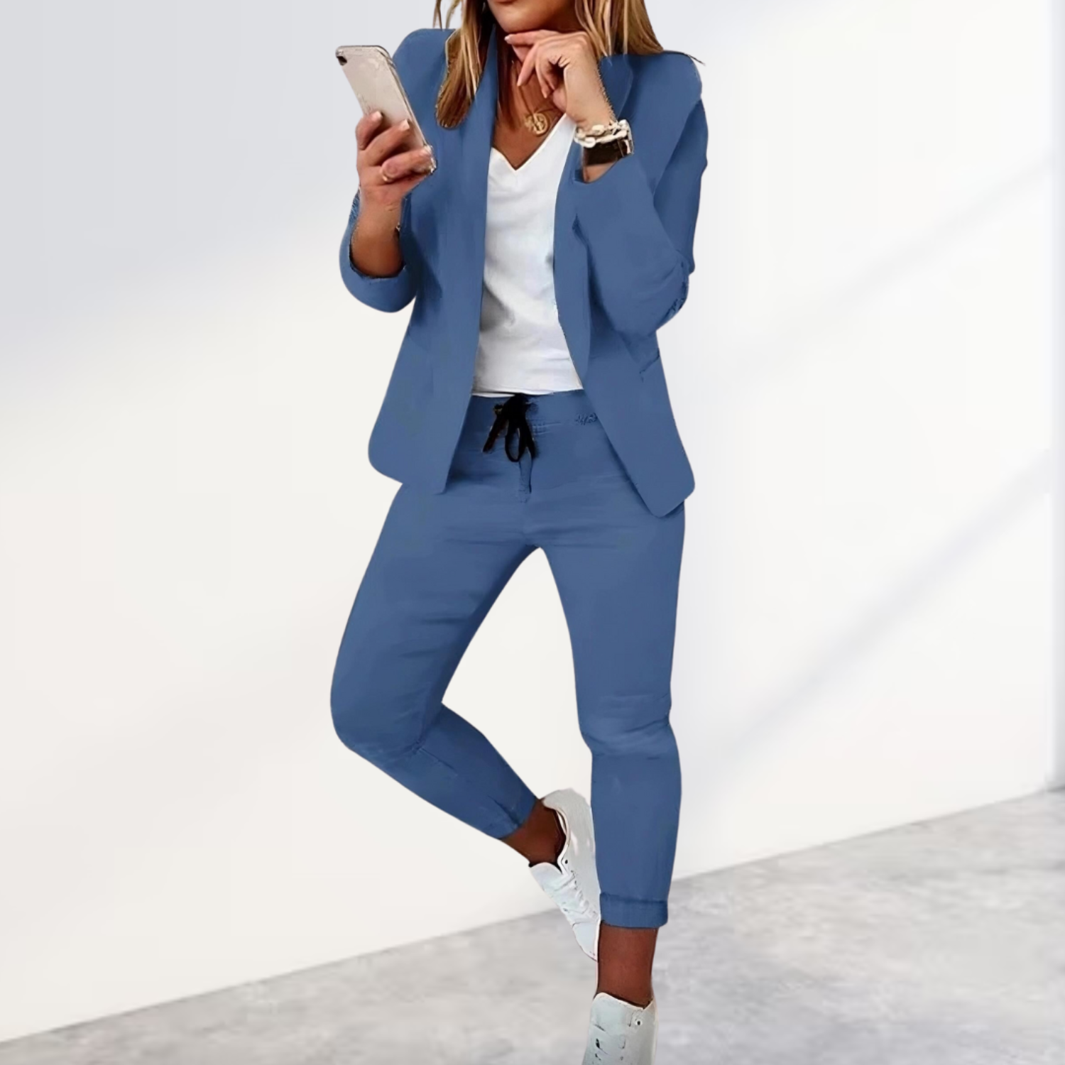 Damen Lässig Büro Anzug | Blazer und Hose