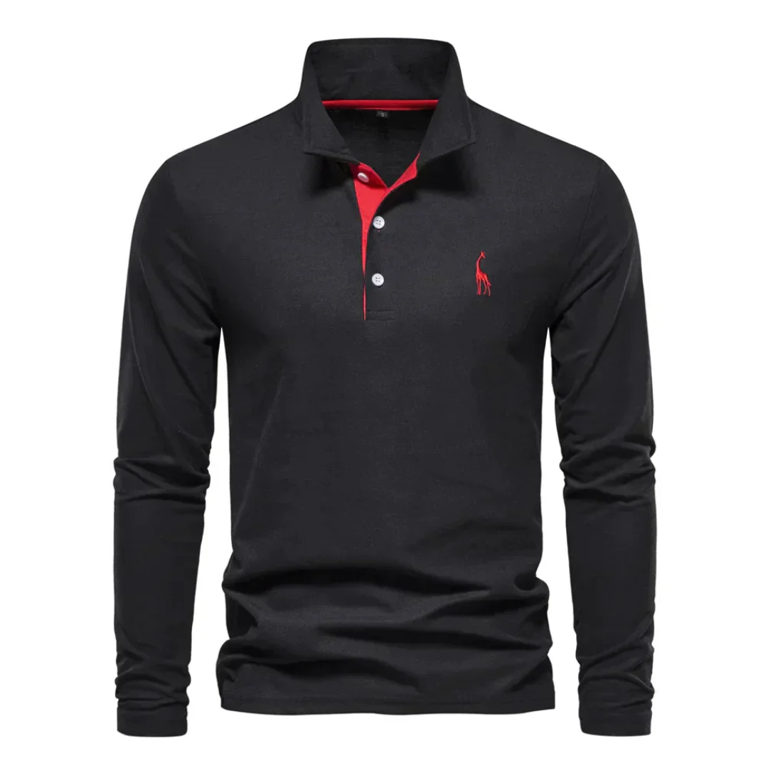 Herren Golf Langarm Polo-Shirt | Lässig
