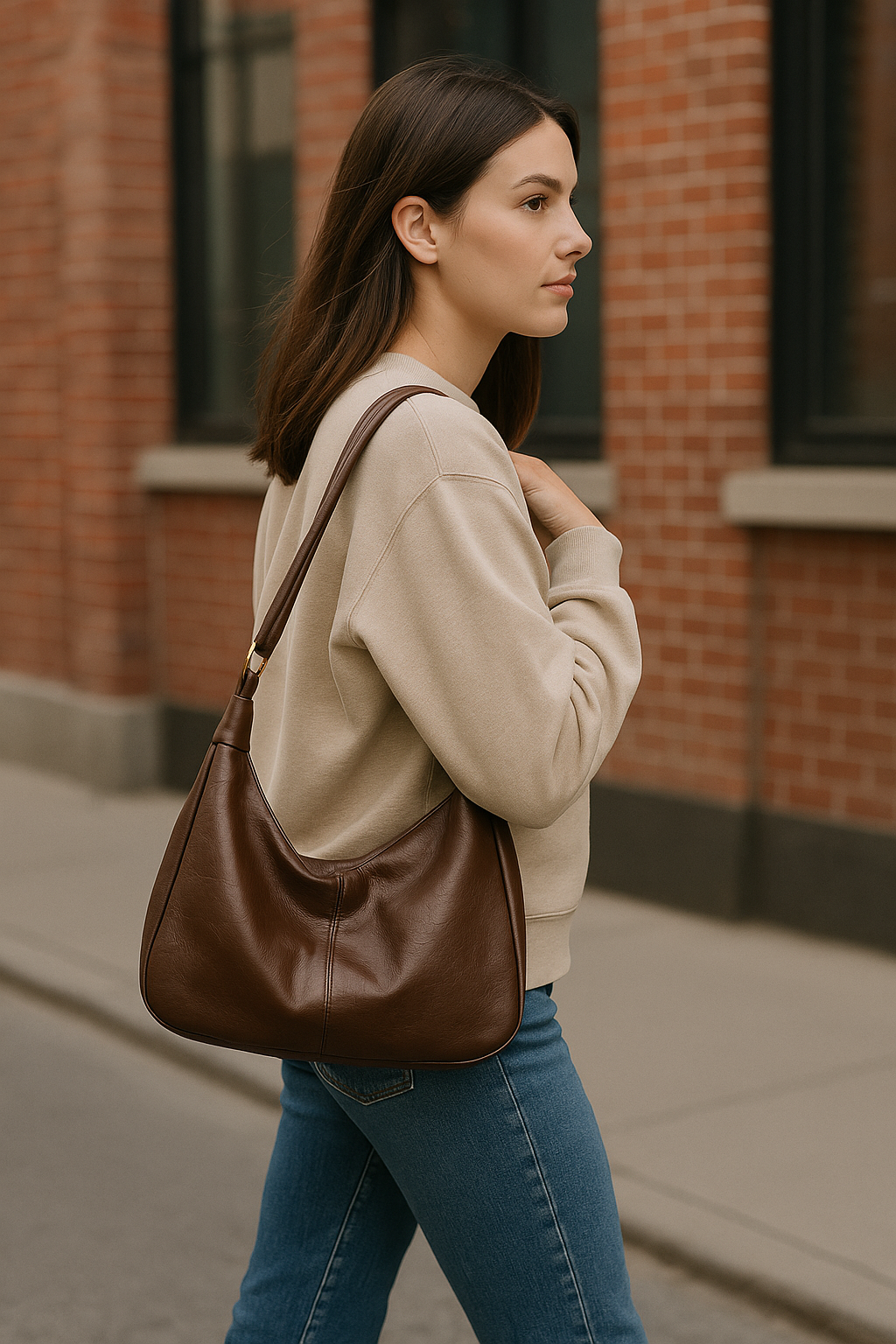 Damen Hobo-Stil Handtasche | Lässig