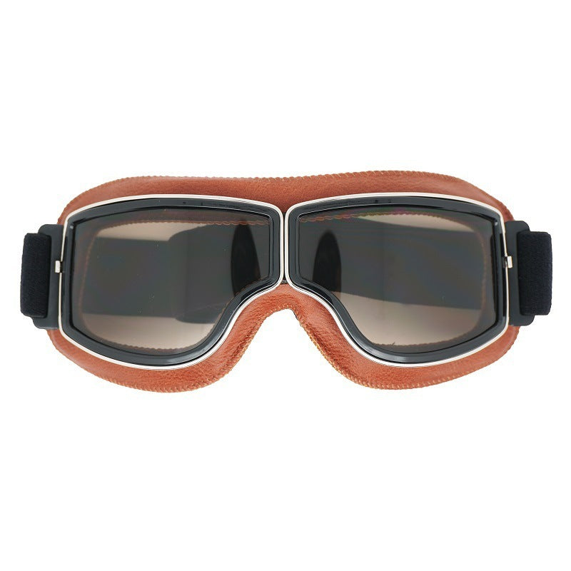 Herren Vintage Motorradbrille | Polarisiert