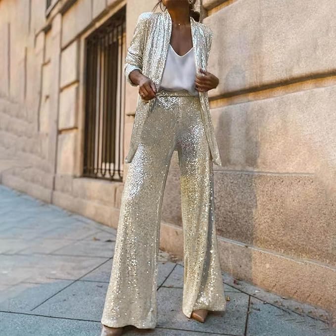Damen Zweiteiler Hosenanzug | Festliches Outfit
