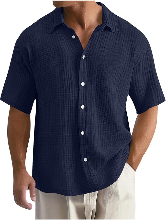 Herren Sommer Strand Hemd | Kurzarm