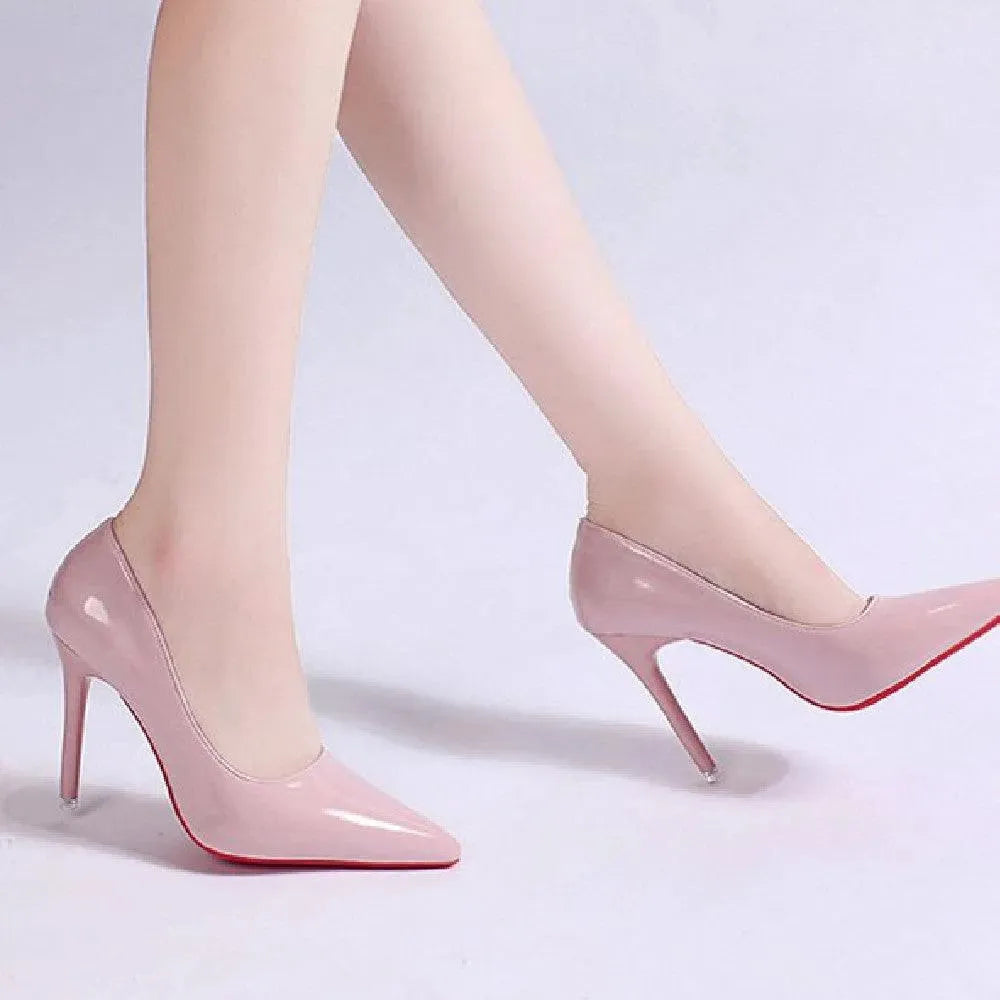 Damen Stiletto High Heels | Spitz Zulaufende Schuhspitze
