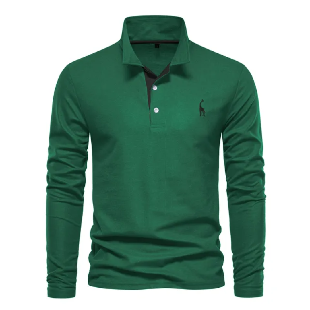 Herren Golf Langarm Polo-Shirt | Lässig