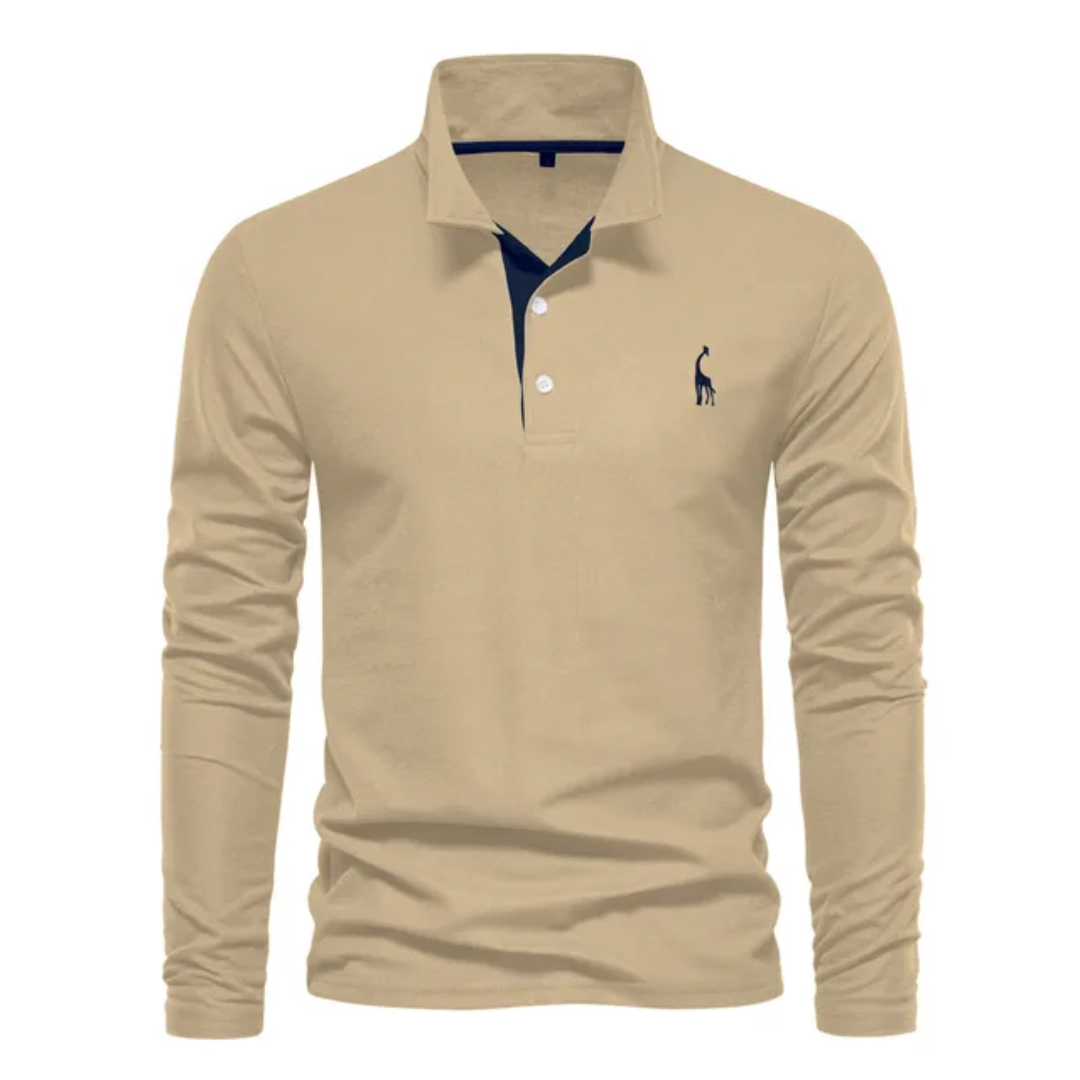 Herren Golf Langarm Polo-Shirt | Lässig