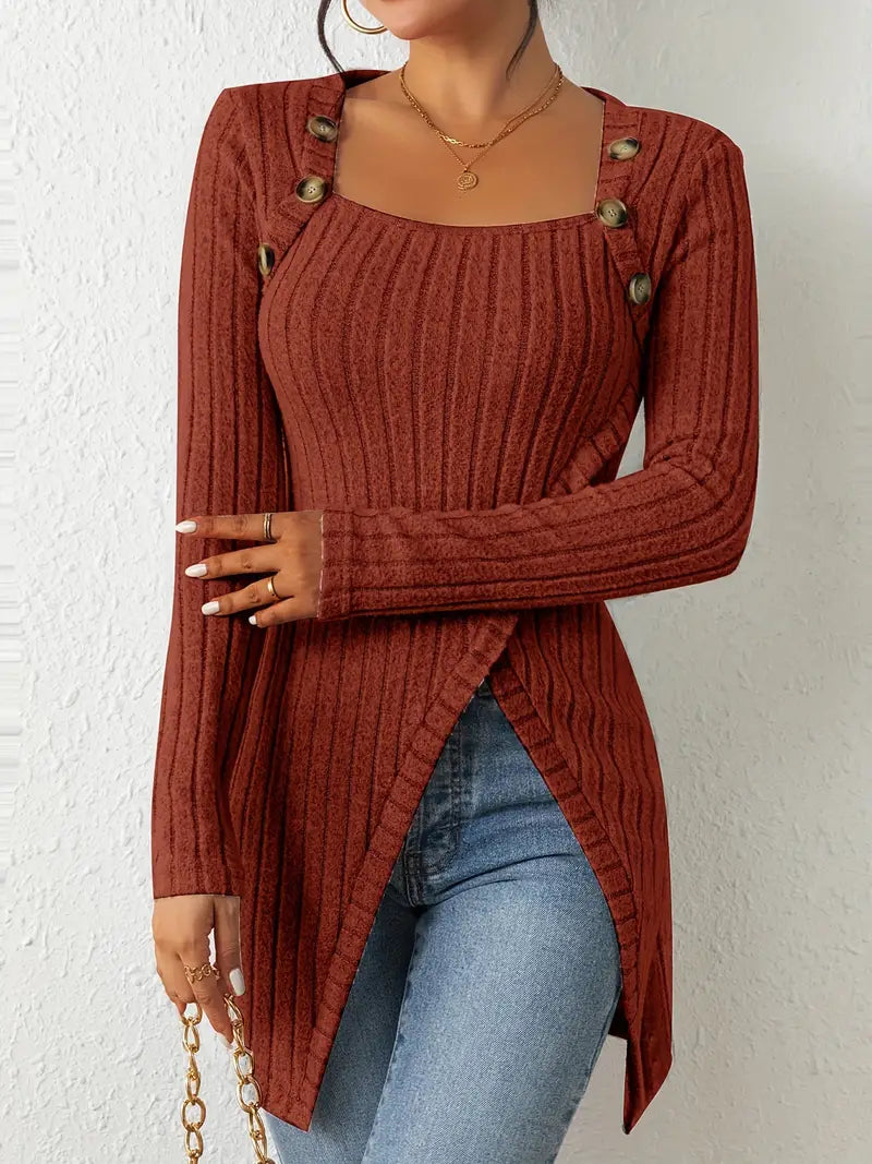 Damen Strick Pullover | Lang