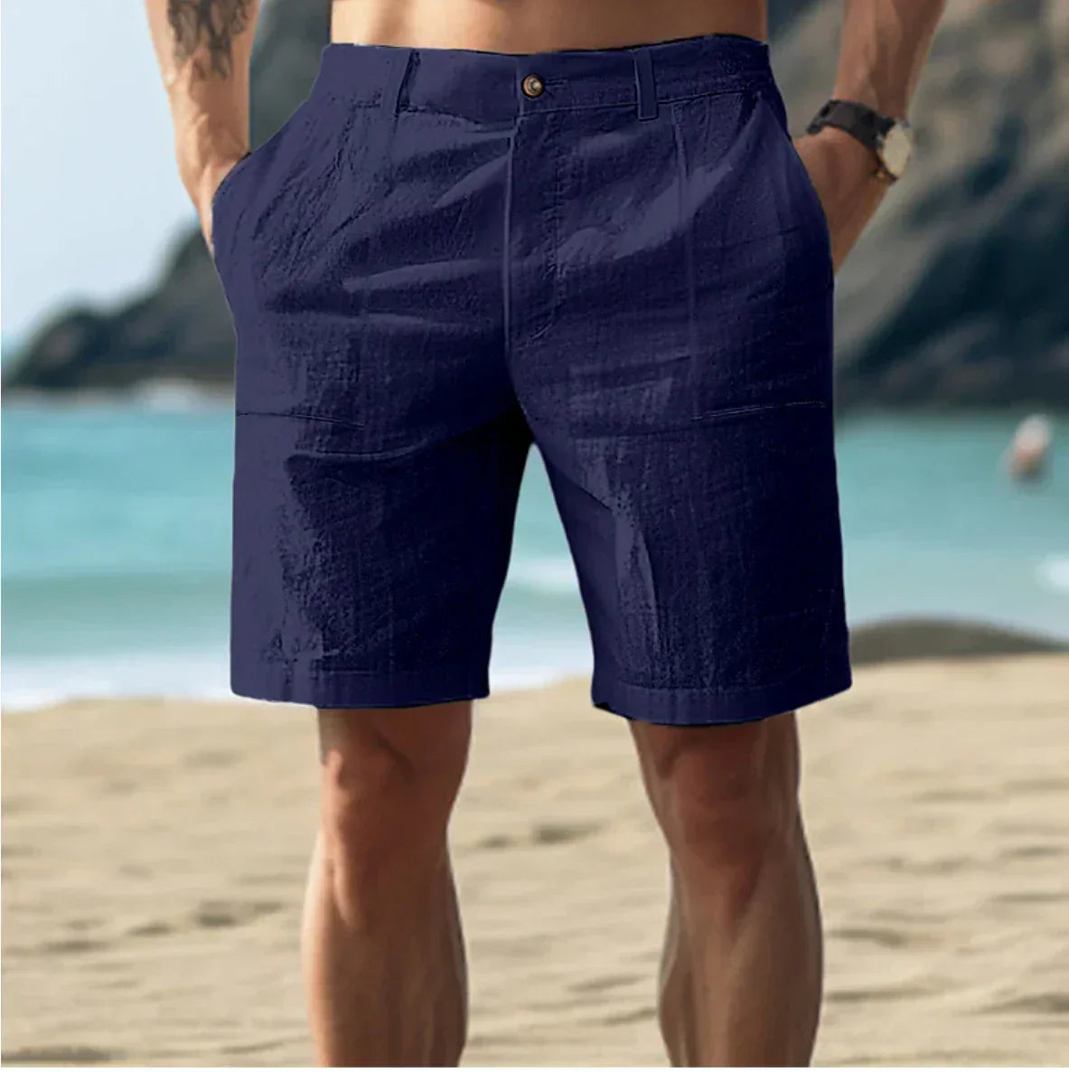 Herren Lässige Strandshorts | mit Taschen