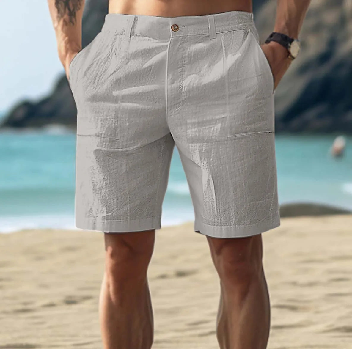 Herren Lässige Strandshorts | mit Taschen