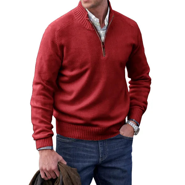 Herren Elegant Pullover | Reißverschluss