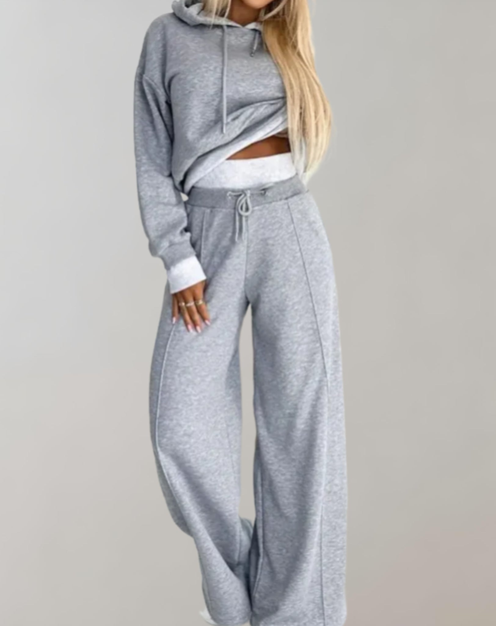 Damen Jogginganzug | Hose und Kapuzenpullover Set