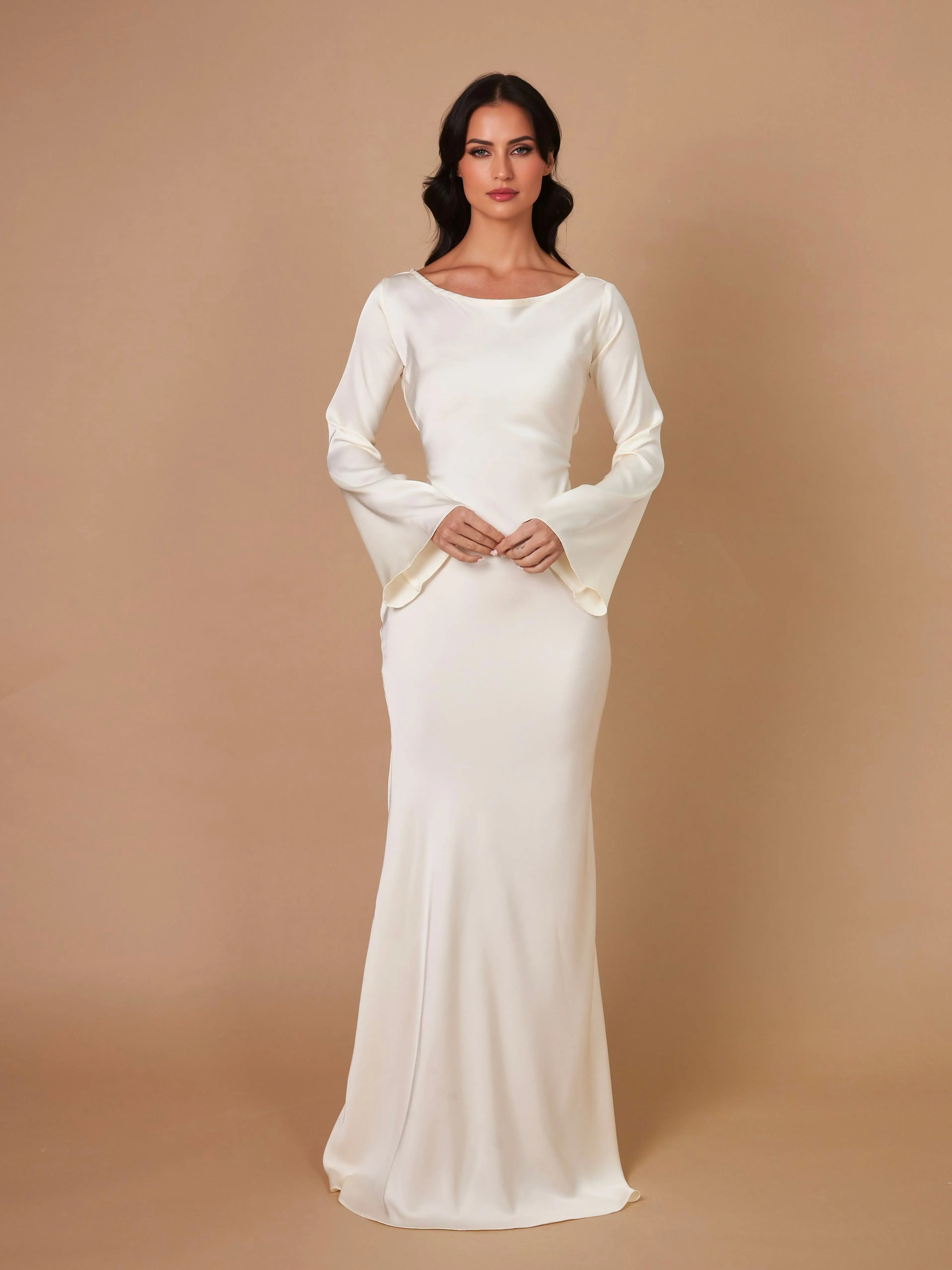 Damen Meerjungfrauen Stil Hochzeitsgast Kleid | Maxi