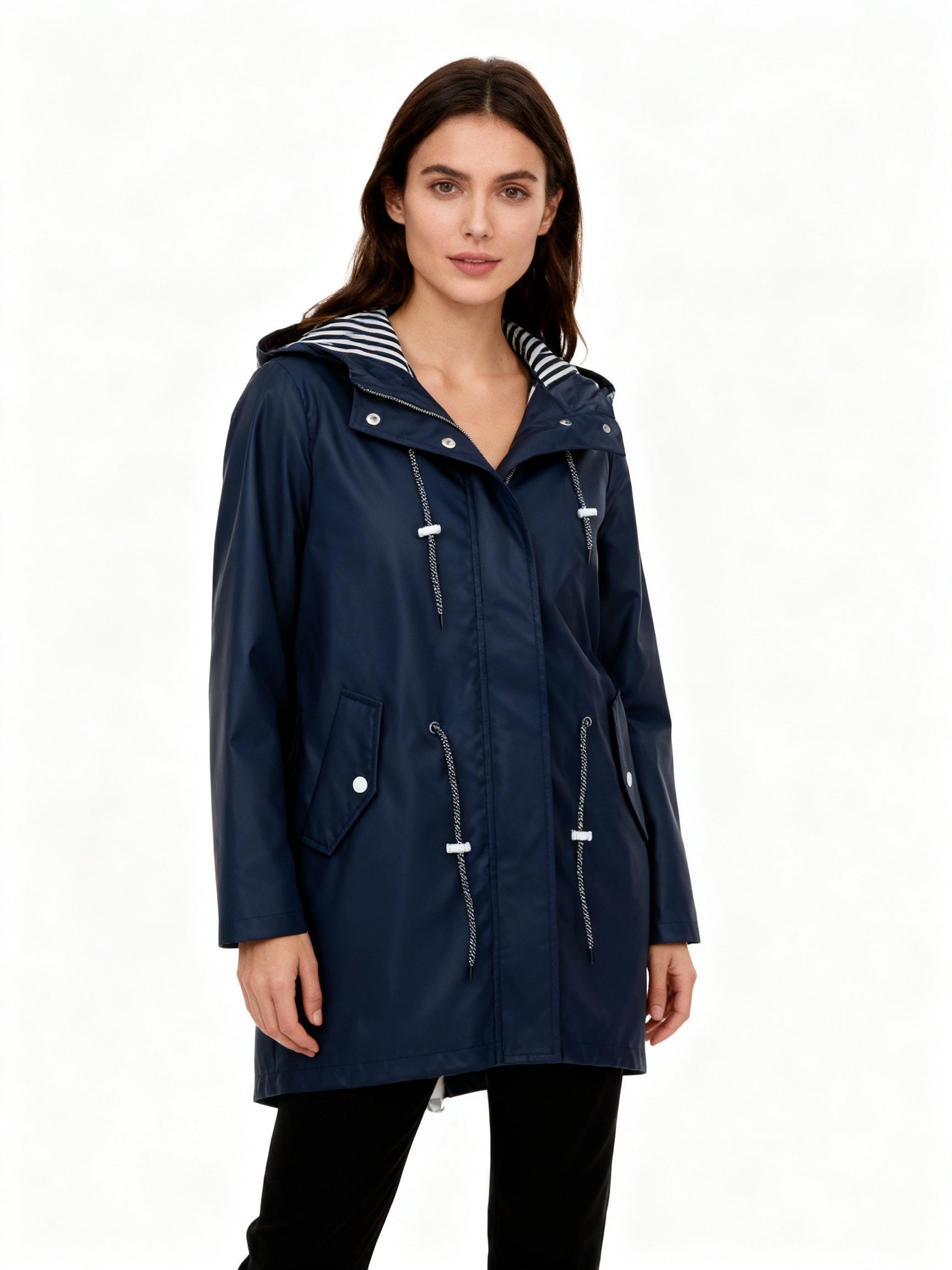 Damen Übergroße Regenjacke | Mit Kapuze