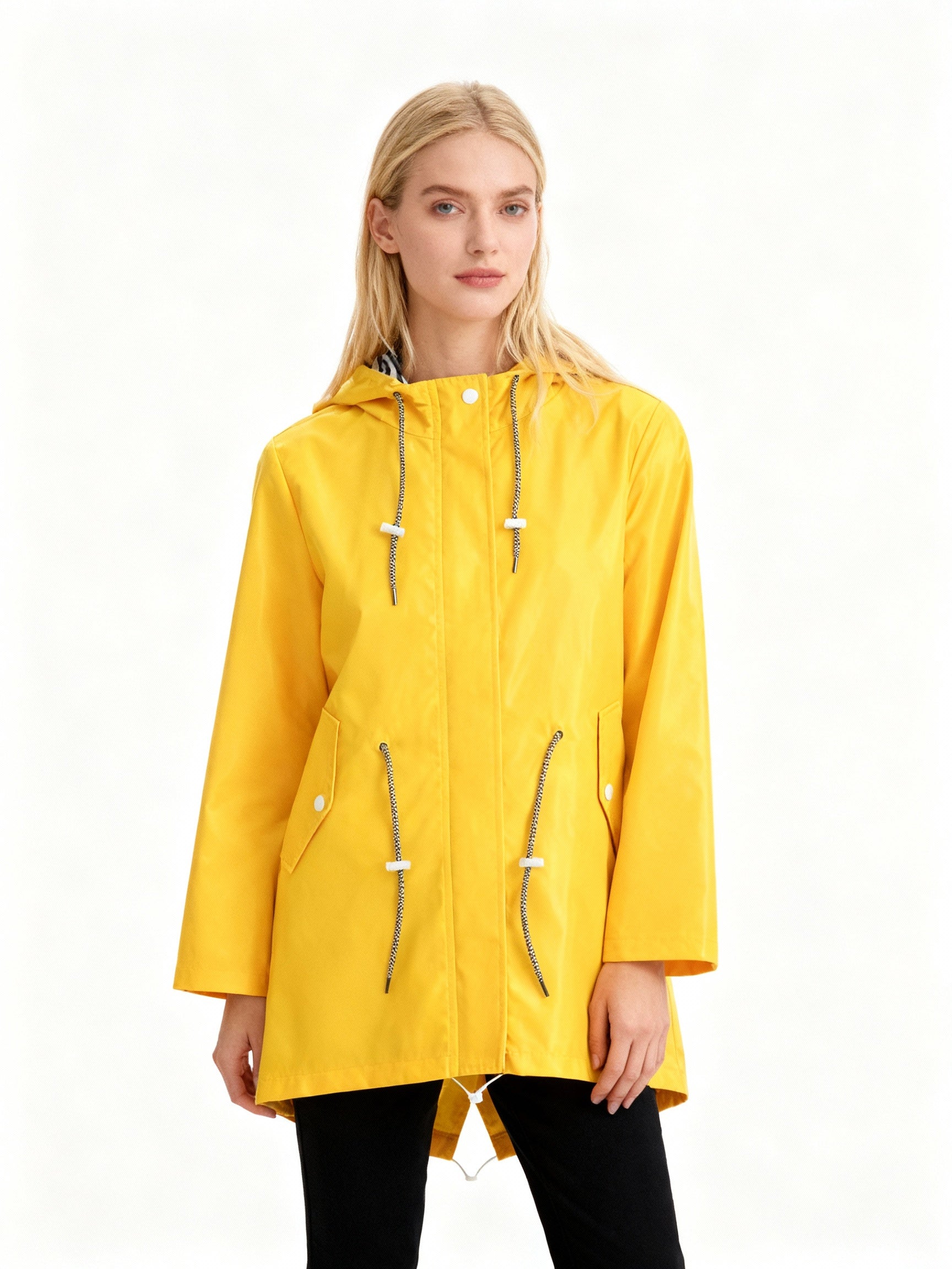 Damen Übergroße Regenjacke | Mit Kapuze