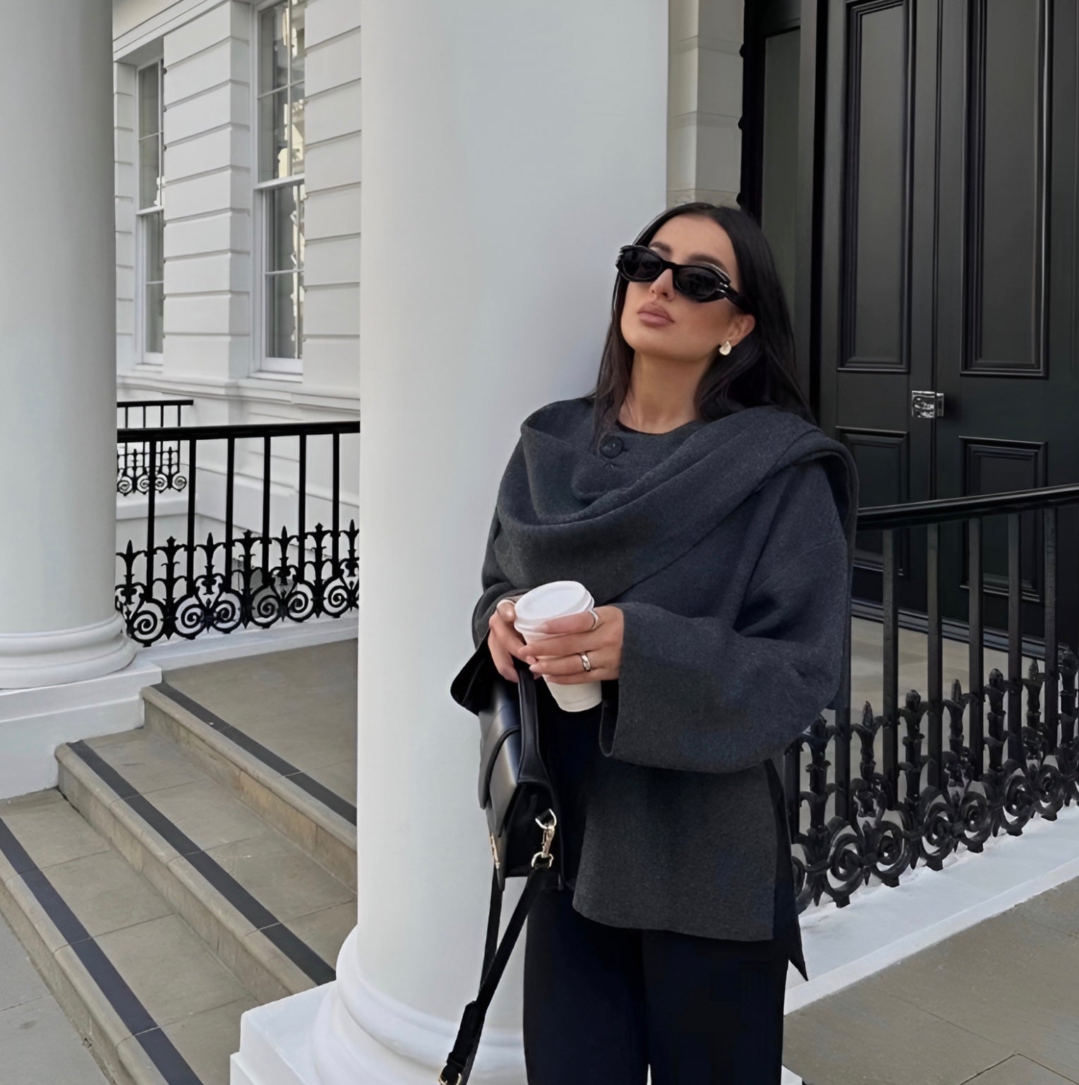 Damen Cape Mantel | Winter