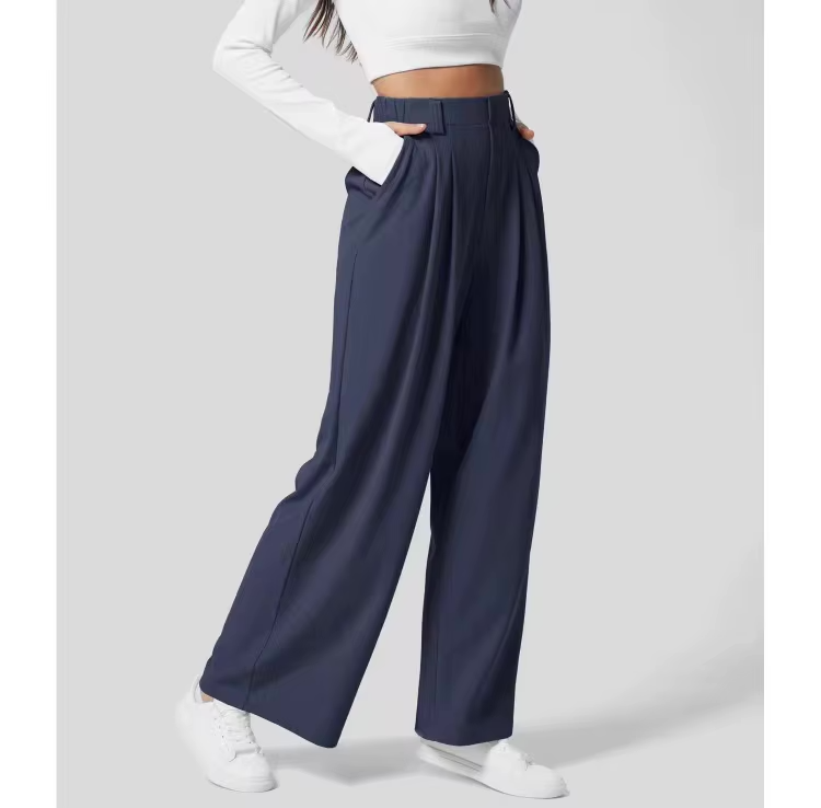 Damen Weit Bein Sommerhose | Hoch Tailliert