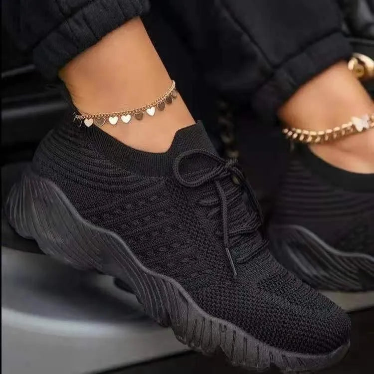 Damen Schnürung Plateau Sneaker | Sportlich