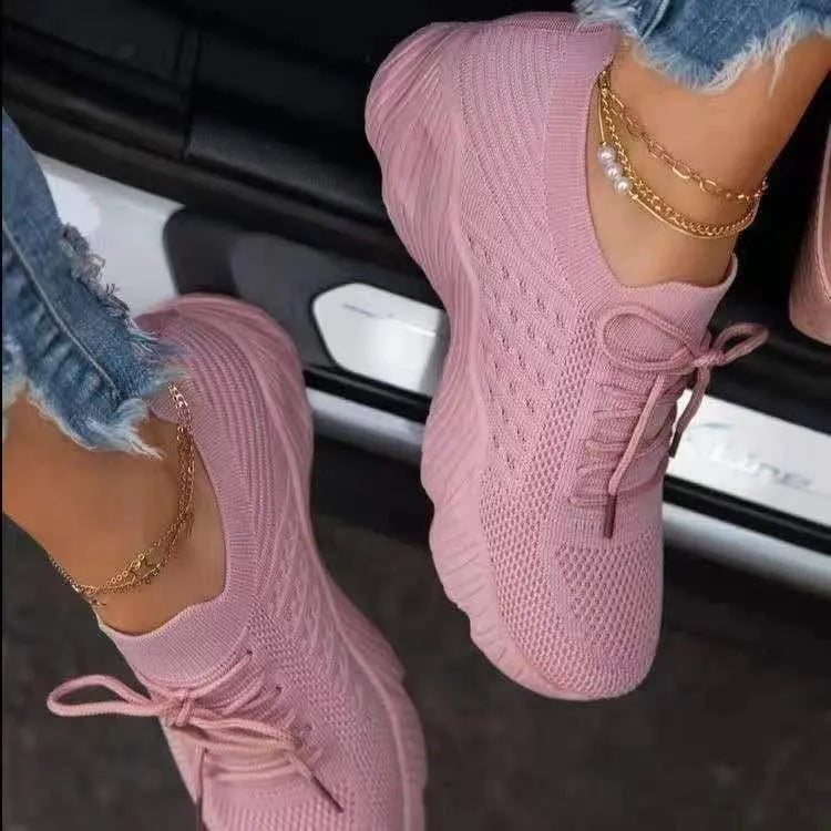 Damen Schnürung Plateau Sneaker | Sportlich