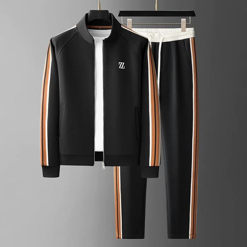 Herren Durchgehendem Reißverschluss Jogginganzug | Sportjacke und Hose