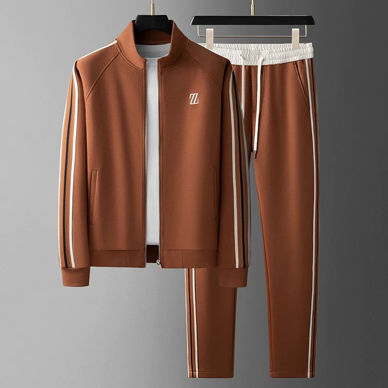 Herren Durchgehendem Reißverschluss Jogginganzug | Sportjacke und Hose