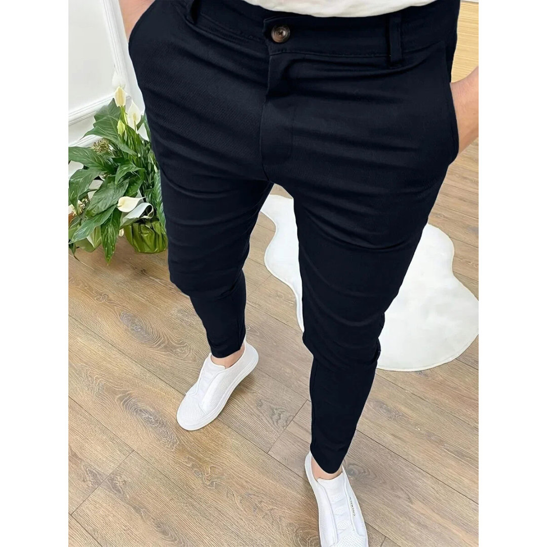 Herren Lässige Chino-Hose | Schmale Passform