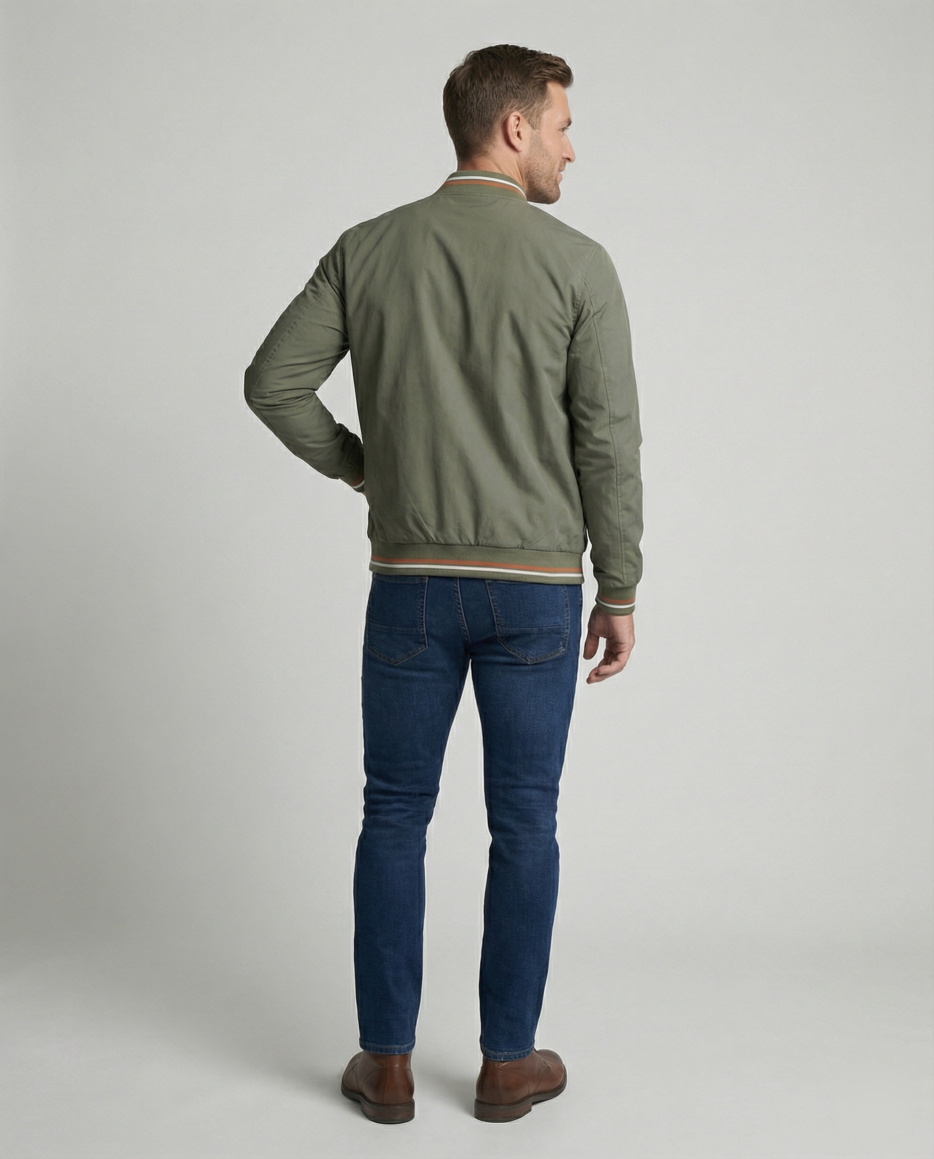 Herren Schlanke Passform Übergangsjacke | Langarm