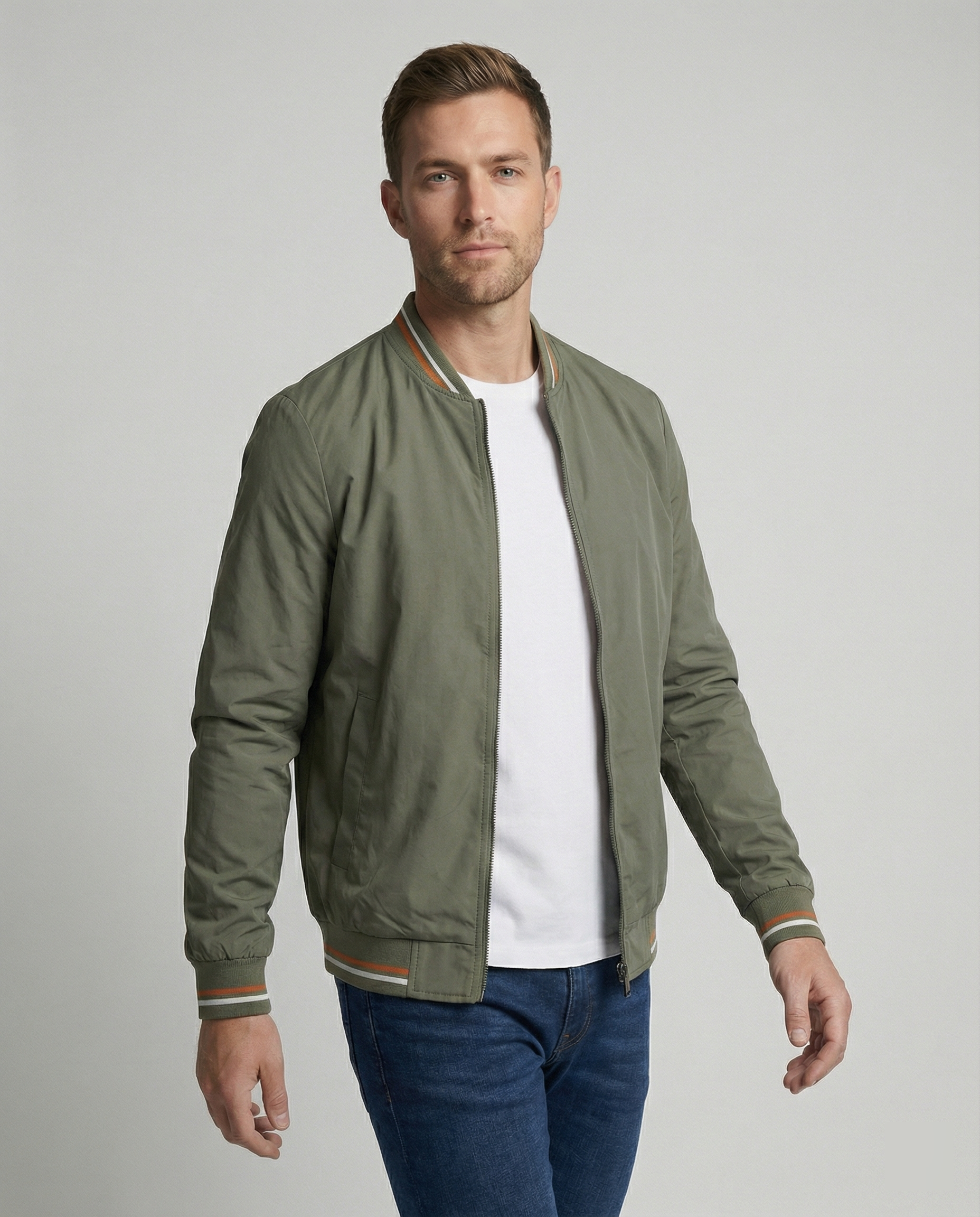 Herren Schlanke Passform Übergangsjacke | Langarm
