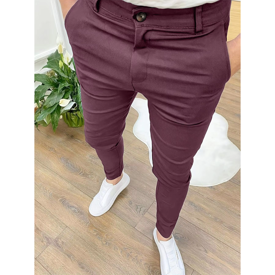 Herren Lässige Chino-Hose | Schmale Passform