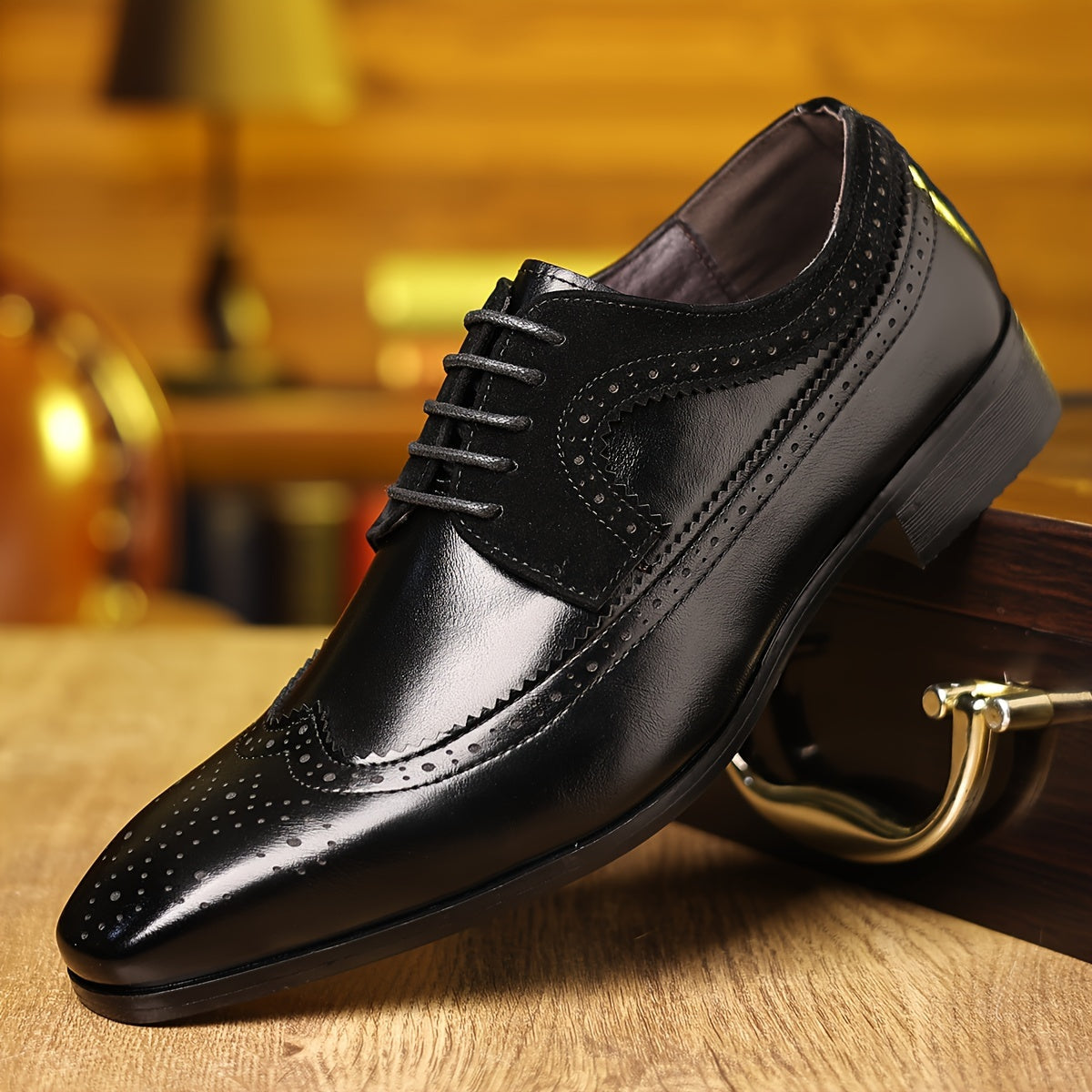 Herren Brogue Flügelspitze Oxford Schuhe | Schnüren