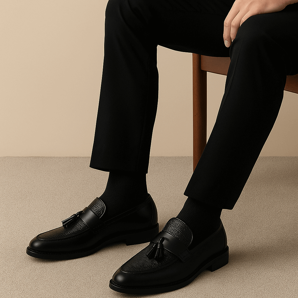 Herren Business Lässig Loafers mit Quasten | Reinschlüpfen