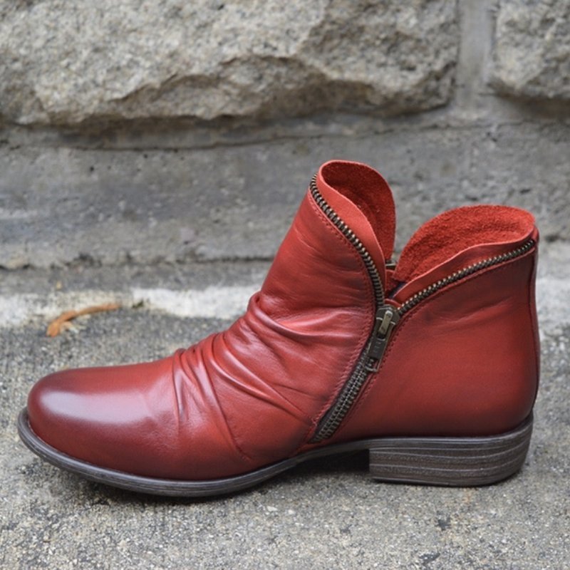Damen Reißverschluss Stiefeletten | Bequem