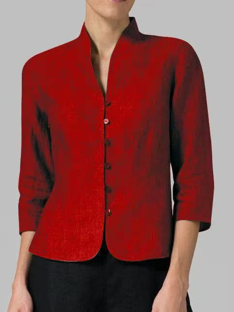 Damen Stehkragen Übergangsjacke | 3/4-Ärmel