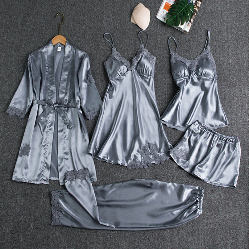 Damen Pyjama Set | 5-Teilig
