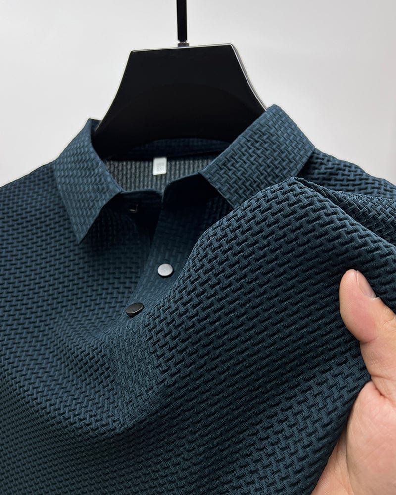 Herren Strukturiert Polo-shirt | Lässig