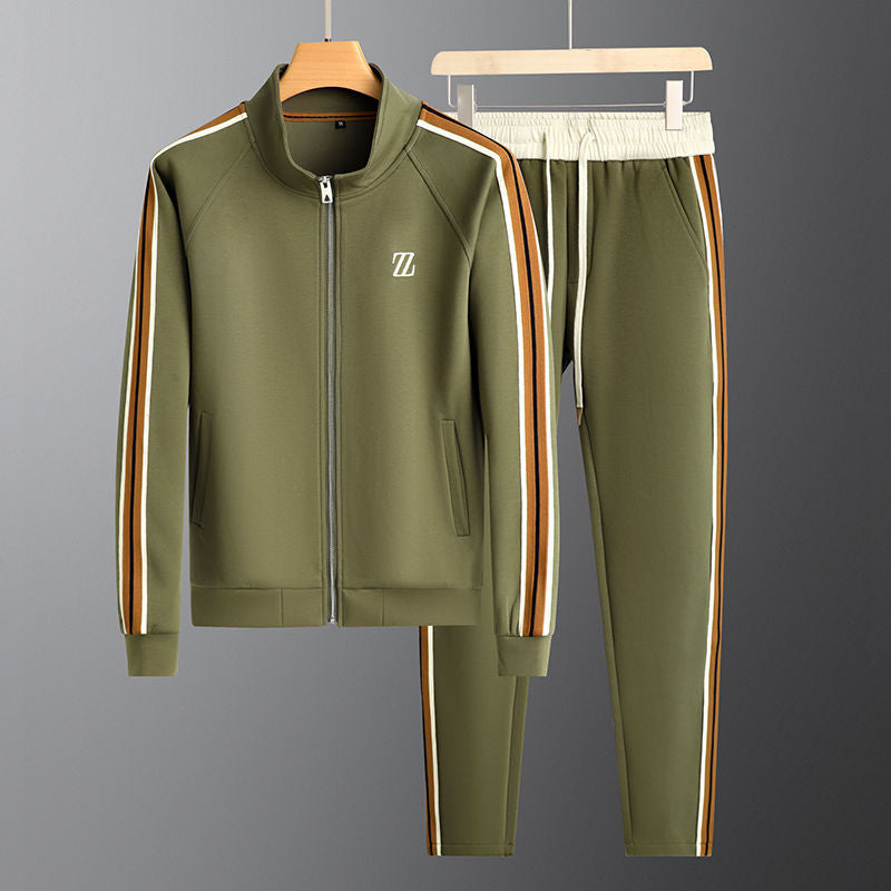 Herren Durchgehendem Reißverschluss Jogginganzug | Sportjacke und Hose