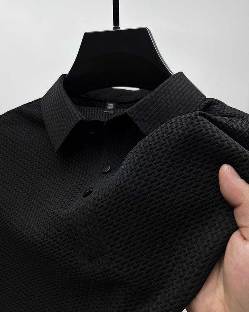 Herren Strukturiert Polo-shirt | Lässig