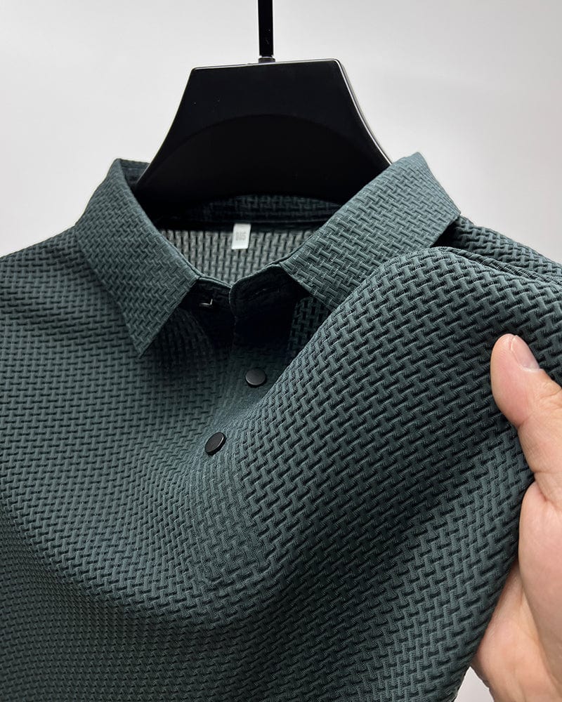 Herren Strukturiert Polo-shirt | Lässig